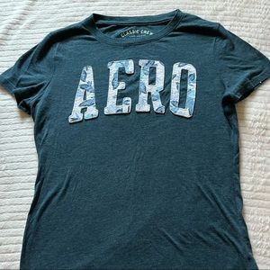 aeropostale blue logo tshirt